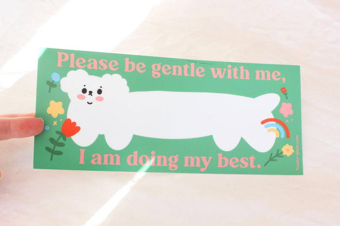 Tender Ghost - Please Be Gentle Bumper Sticker
