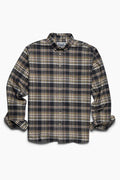 The Saint James Flannel Shirt - Olive Plaid