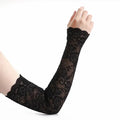Thin Lace Sexy Gloves - Black / One Size