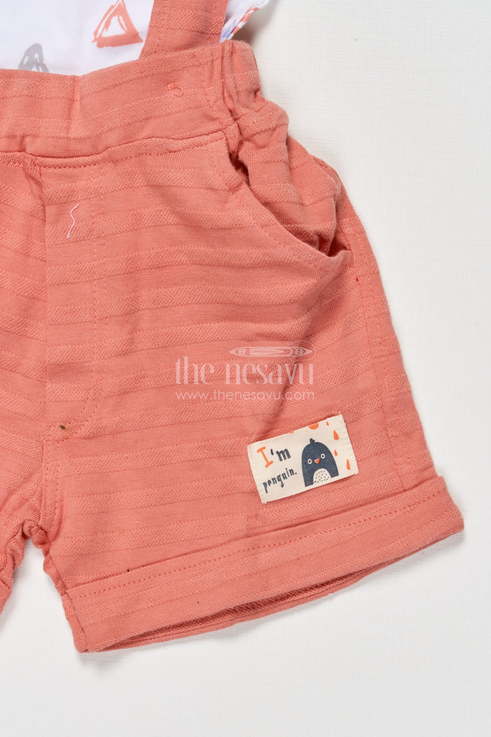 The Nesavu Boys Casual Set Toddler Boys Casual Cotton Outfit with Printed Tee and Shorts Nesavu Nesavu toddler boys printed cotton t-shirt shorts outfit everyday comfort active play