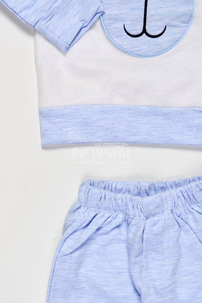 The Nesavu Boys Casual Set Toddler Boys Cotton Jogger Set with Bear Print for Cozy Daily Wear Nesavu Nesavu boys cotton jogger set bear print toddlers  perfect cozy days casual play