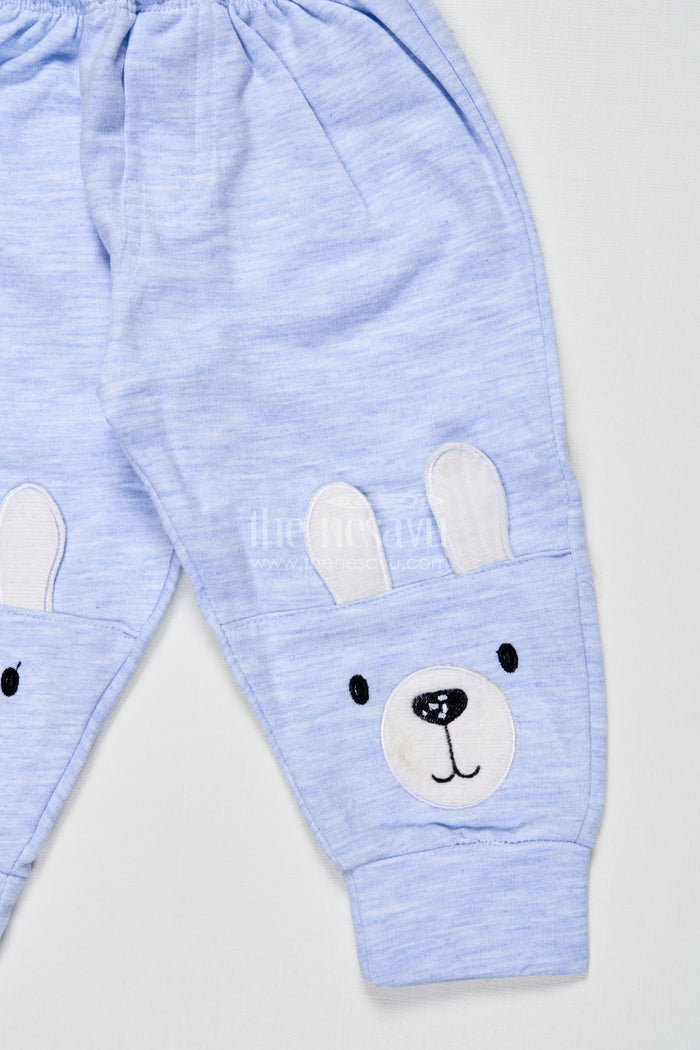 The Nesavu Boys Casual Set Toddler Boys Cotton Jogger Set with Bear Print for Cozy Daily Wear Nesavu Nesavu boys cotton jogger set bear print toddlers  perfect cozy days casual play