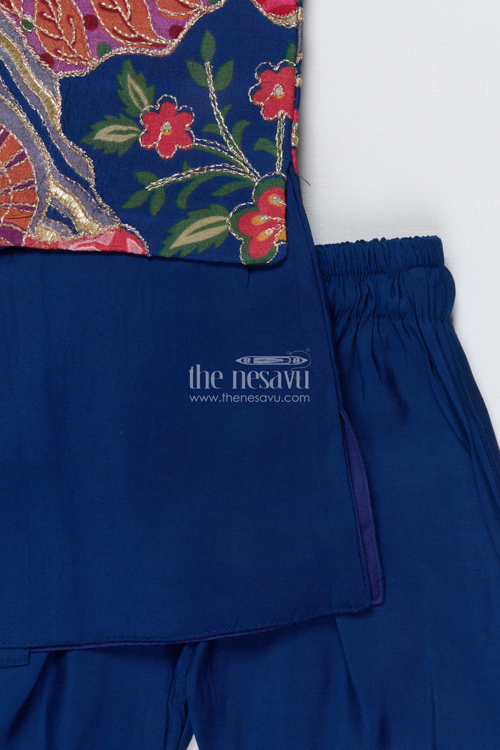 The Nesavu Boys Jacket Sets Toddler Boys Jacket Set for Weddings and Ethnic Celebrations Nesavu Nesavu boys festive jacket kurta set designer Nehru jacket weddings cultural events