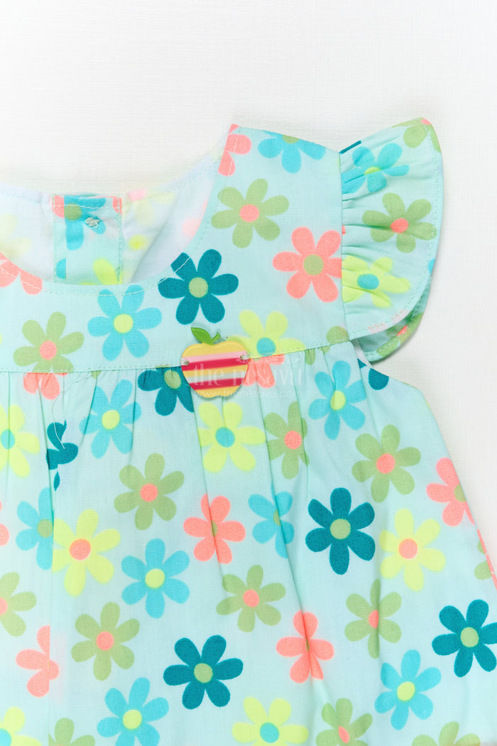 The Nesavu Baby Cotton Frocks Toddler Girl Cotton Frock with Digital Print and Bloomers for Playtime Nesavu Nesavu toddler girl cotton frock with digital print and bloomers for playdates and summer fun