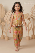 Toddler Girl Modal Silk Co-ord Set for Festivals and Ethnic School Days