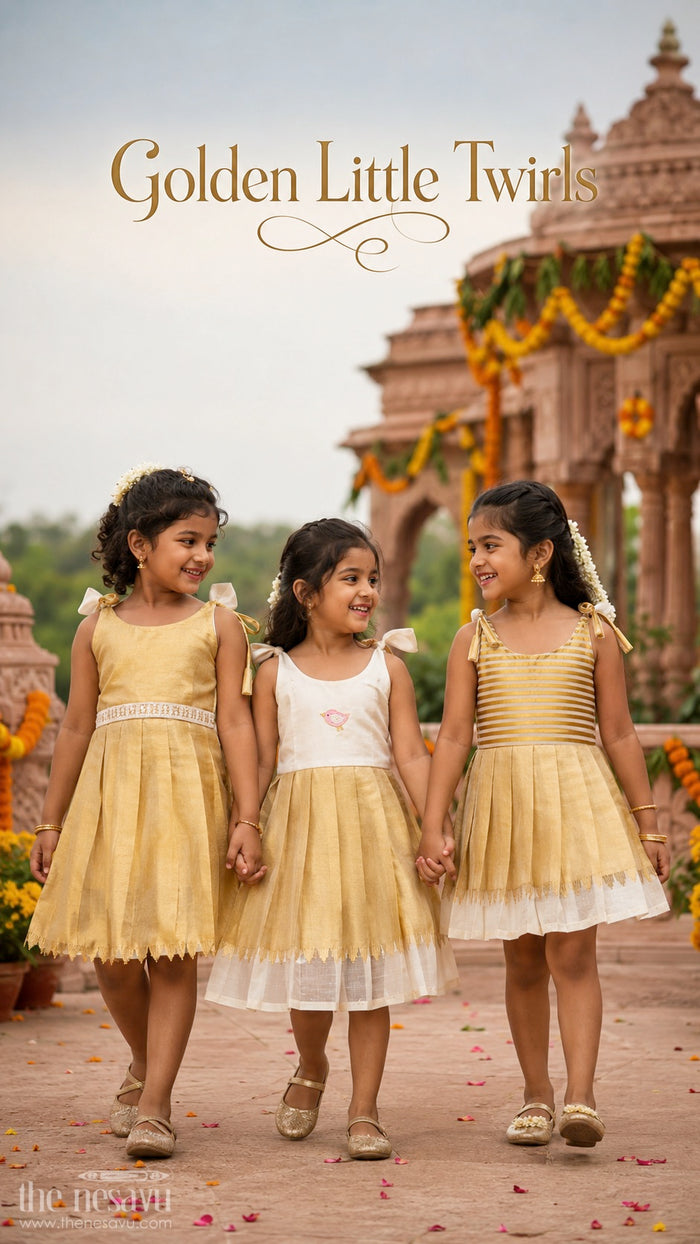 Toddler Girl Shimmer Frock for Festive Family Outings
