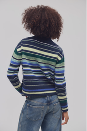 Trading Up Stripe Polo in Navy Combo