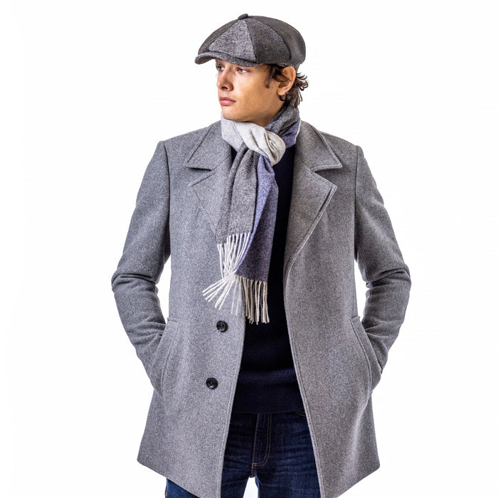 Heritage Traditions Tweed Patchwork Newsboy Cap - Premium Wool Mix Hat