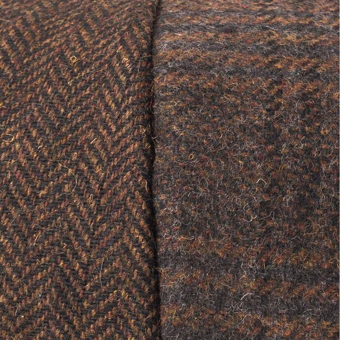 Heritage Traditions Tweed Patchwork Newsboy Cap - Premium Wool Mix Hat