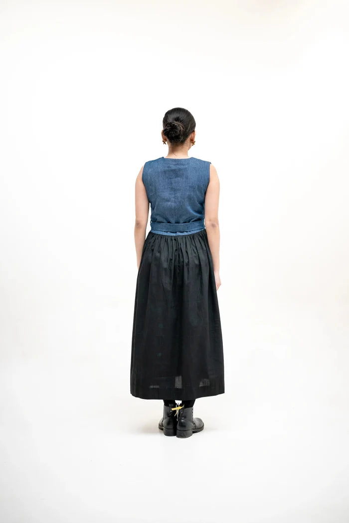 Valerie Denim Applique' Dress Bloome