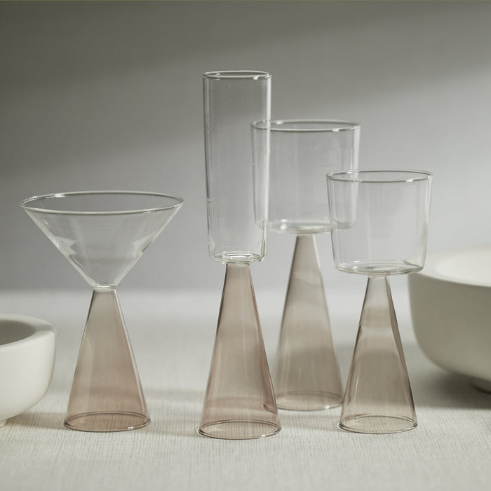 Veneto Glassware - Smoke - Glassware by Carlyle Avenue