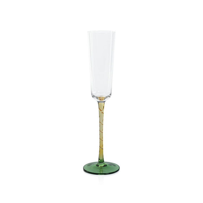 Vicenza Glassware - Green and Amber - Drinkware Sets by Carlyle Avenue