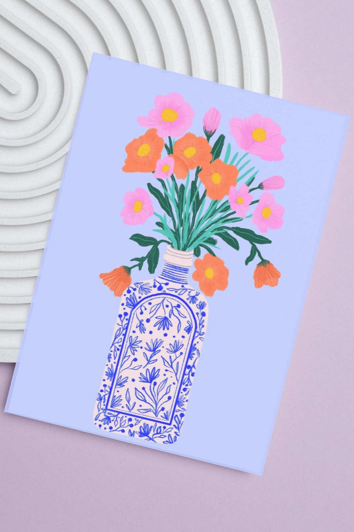 VIVIAN SOFIA Affiche Ceramic Bottle Blooms