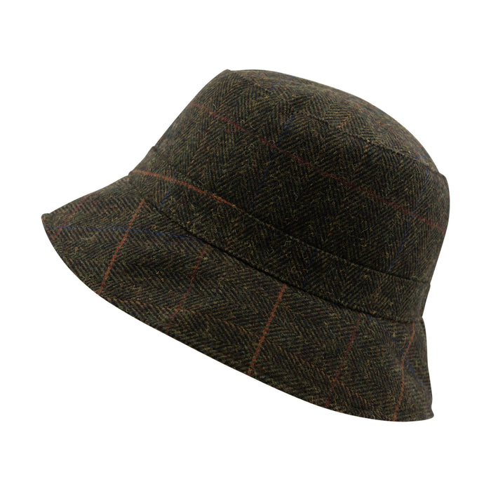 Women's Reversible Tweed Bucket Hat