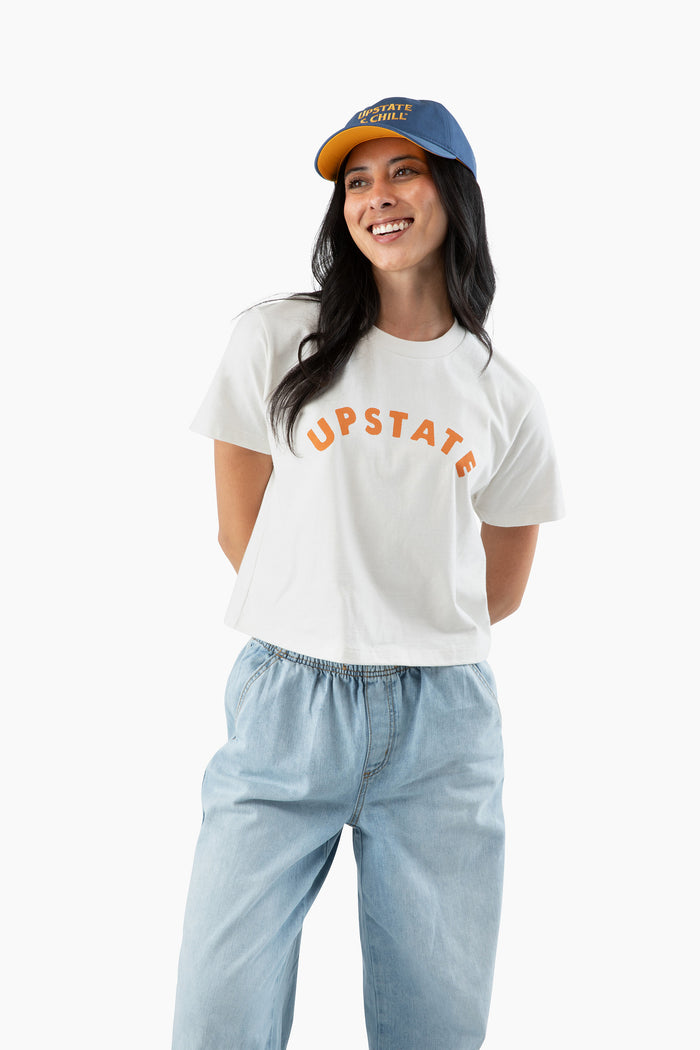 Women's Upstate Arch Heavyweight Boxy T - Bone / Clay