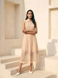 ZEYA SHEER APPLIQUE' DRESS